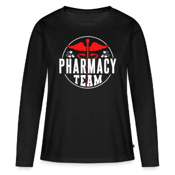 Apotheken Team Apotheke Apotheker Pharmazeut - Frauen Premium Bio Langarmshirt - Schwarz - Vorne - Julia (174cm)