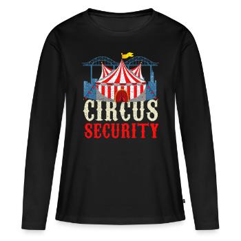 Cirque - T-shirt manches longues Premium bio Femme - noir - Devant - Julia (174cm)