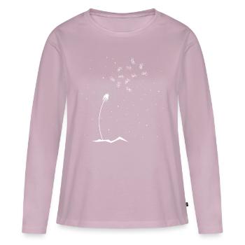Vélos Pusteblume - (F.m) - T-shirt manches longues Premium bio Femme - rose poudré - Devant - Julia (174cm)
