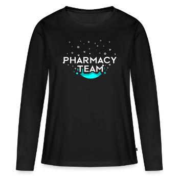 Apotheken Team Apotheker Pharmazeut Apotheke - Frauen Premium Bio Langarmshirt - Schwarz - Vorne - Julia (174cm)