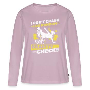 Downhill cyclistS I don't crash I do - Women's Premium Organic Long Sleeve Shirt - dusky pink - Front - Julia (174cm)