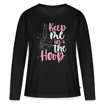 Aerial Hoop Dance Aerial Hoop for Kids Aerialist - Women's Premium Organic Long Sleeve Shirt - black - Front - Julia (174cm)