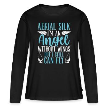 Aerial Circus Aerial Hoop Aerial Silk Beginner - Women's Premium Organic Long Sleeve Shirt - black - Front - Julia (174cm)