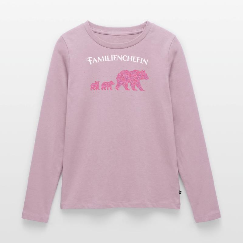 Mamabär Mama Mutter Muttertag Geschenk Frauen Premium Bio Langarmshirt