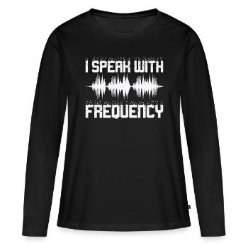 Funk Amateur Funker Funken Radio Hobby Cadeau - T-shirt manches longues Premium bio Femme - noir - Devant - Julia (174cm)