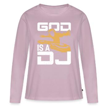 DISC JOCKEY - Women's Premium Organic Long Sleeve Shirt - dusky pink - Front - Julia (174cm)