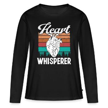 Cardiologist Doctor Cardiac Nurse Cardiology - Frauen Premium Bio Langarmshirt - Schwarz - Vorne - Julia (174cm)