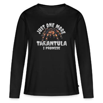 Juste une tarentule de plus que je promets araignée arachnide - T-shirt manches longues Premium bio Femme - noir - Devant - Julia (174cm)