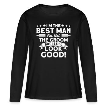 Witnesses Team Best Man Marriage - Women's Premium Organic Long Sleeve Shirt - black - Front - Julia (174cm)
