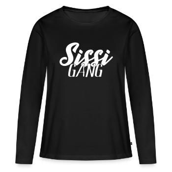 Sissi Gang - Sisters Partner Look - Women's Premium Organic Long Sleeve Shirt - black - Front - Julia (174cm)
