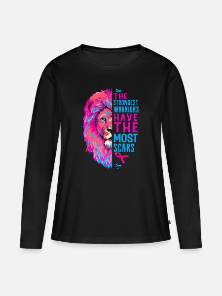 Krebs - Premium økologisk langærmet T-shirt til kvinder - sort