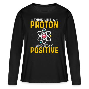 Chemie Chemiker Chemisch Molekül Labor Geschenk - Frauen Premium Bio Langarmshirt - Schwarz - Vorne - Julia (174cm)