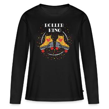 Roller King Roller Skates Roller Skating - Women's Premium Organic Long Sleeve Shirt - black - Front - Julia (174cm)