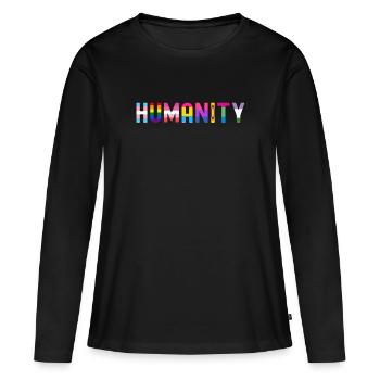 Transgender Tshirt Transsexual Pride - Women's Premium Organic Long Sleeve Shirt - black - Front - Julia (174cm)