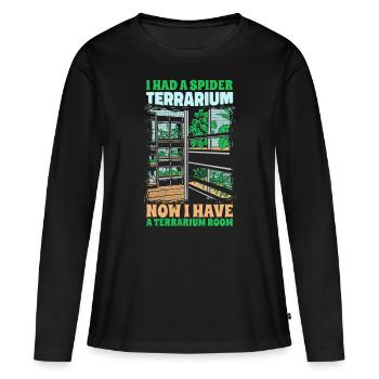 Spider Spider owner Tarantula - Women's Premium Organic Long Sleeve Shirt - black - Front - Julia (174cm)