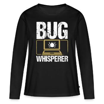QA Engineering Code Tester Bug Quality Assurance - Women's Premium Organic Long Sleeve Shirt - black - Front - Julia (174cm)
