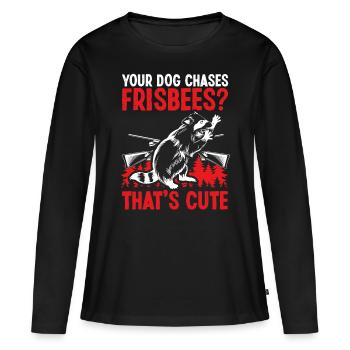 Raccoon Hunting Season Hunter Dog Raccoon Hunters - Frauen Premium Bio Langarmshirt - Schwarz - Vorne - Julia (174cm)