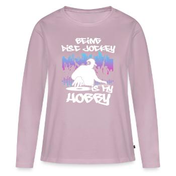 DISC JOCKEY - Women's Premium Organic Long Sleeve Shirt - dusky pink - Front - Julia (174cm)