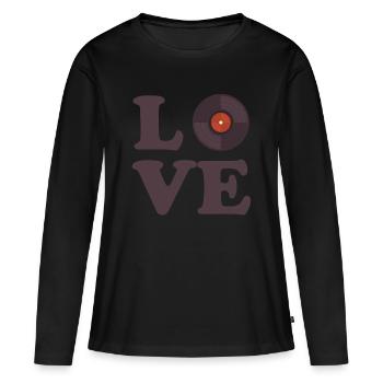 Disc Jockey DJ Rave Synthesizer Gift CD Mixer - Women's Premium Organic Long Sleeve Shirt - black - Front - Julia (174cm)