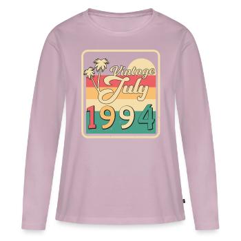 Geschenkidee 1994 Juli - Frauen Premium Bio Langarmshirt - Altrosa - Vorne - Julia (174cm)