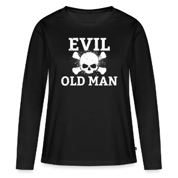 Evil old man The Evil Old Man Skull - Women's Premium Organic Long Sleeve Shirt - black - Front - Julia (174cm)