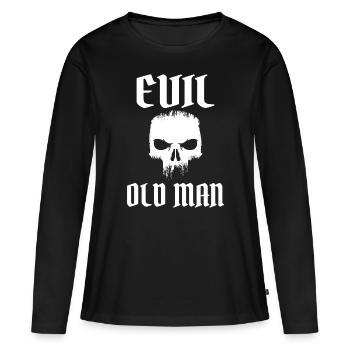 Evil old man The Evil Old Man Skull - Women's Premium Organic Long Sleeve Shirt - black - Front - Julia (174cm)