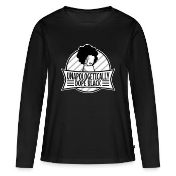 Noir sans excuse - T-shirt manches longues Premium bio Femme - noir - Devant - Julia (174cm)