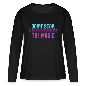 Disc Jockey DJ Rave Synthétiseur Cadeau CD Mixer - T-shirt manches longues Premium bio Femme - noir - Devant - Julia (174cm)