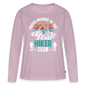 29 Year Old Hiker Mountains Hiking Birthday 29 - Women's Premium Organic Long Sleeve Shirt - dusky pink - Front - Julia (174cm)