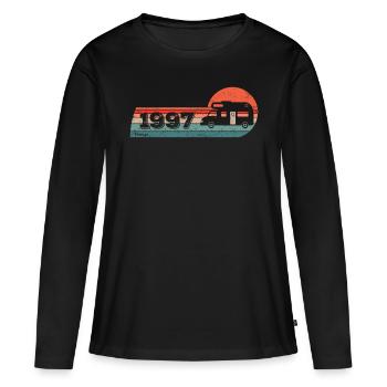 Motorhome Driver Camping born 1997 Birthday - Women's Premium Organic Long Sleeve Shirt - black - Front - Julia (174cm)