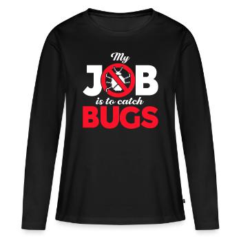 QA Ingenieur QA Tester Software Tester - Frauen Premium Bio Langarmshirt - Schwarz - Vorne - Julia (174cm)