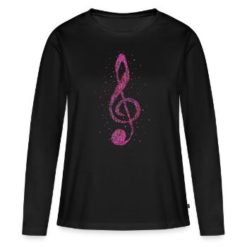 Chorleiterin Sängerin Musikerin Musik - Frauen Premium Bio Langarmshirt - Schwarz - Vorne - Julia (174cm)