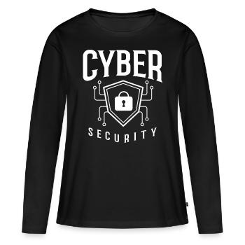 Cyber Security Information Computer Sicherheit - Frauen Premium Bio Langarmshirt - Schwarz - Vorne - Julia (174cm)