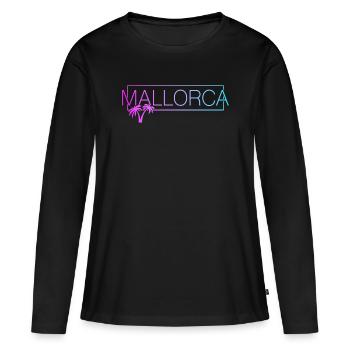 Majorca - Women's Premium Organic Long Sleeve Shirt - black - Front - Julia (174cm)