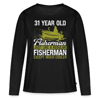 31 Year Old Fisherman Fishing Rod 31 Anglers - Women's Premium Organic Long Sleeve Shirt - black - Front - Julia (174cm)