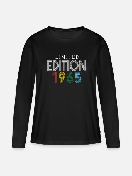 Limited Edition 1965 - Frauen Premium Bio Langarmshirt - Schwarz