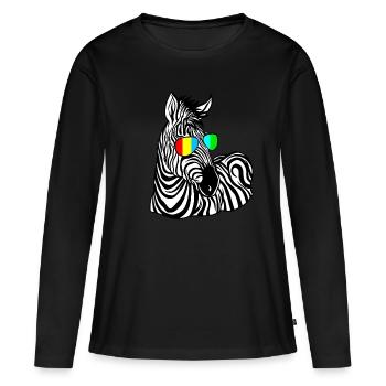 Autisme autiste Journée de sensibilisation à l’autisme L’enfant Asperger - T-shirt manches longues Premium bio Femme - noir - Devant - Julia (174cm)