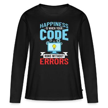 Software Development Software Developer Developer - Women's Premium Organic Long Sleeve Shirt - black - Front - Julia (174cm)