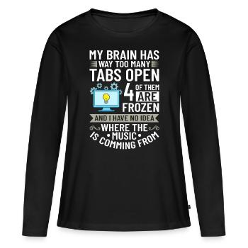 Software Development Software Developer Developer - Women's Premium Organic Long Sleeve Shirt - black - Front - Julia (174cm)