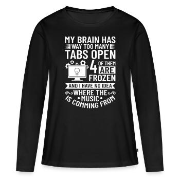 Software Development Software Developer Developer - Women's Premium Organic Long Sleeve Shirt - black - Front - Julia (174cm)
