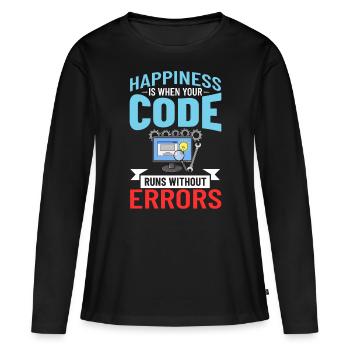 Software Development Software Developer Developer - Women's Premium Organic Long Sleeve Shirt - black - Front - Julia (174cm)