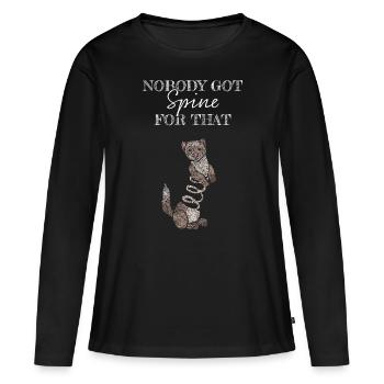 Furet Furet Amoureux du furet - T-shirt manches longues Premium bio Femme - noir - Devant - Julia (174cm)