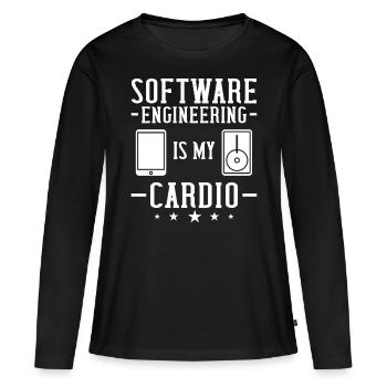 Software Engineering Software Engineering Engineer - Women's Premium Organic Long Sleeve Shirt - black - Front - Julia (174cm)