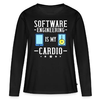 Software Engineering Software Engineering Engineer - Women's Premium Organic Long Sleeve Shirt - black - Front - Julia (174cm)