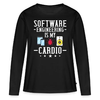 Software Engineering Software Engineering Engineer - Women's Premium Organic Long Sleeve Shirt - black - Front - Julia (174cm)