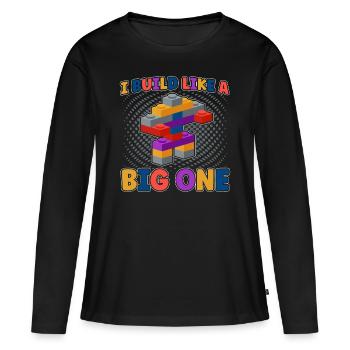 Build clamping block building block - Women's Premium Organic Long Sleeve Shirt - black - Front - Julia (174cm)