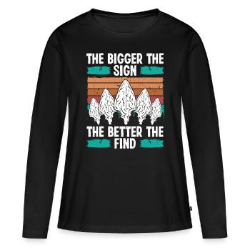 Arrowhead Chasse le collectionneur d’artefacts de signe - T-shirt manches longues Premium bio Femme - noir - Devant - Julia (174cm)