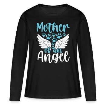 Cat Lover Condolences Cat Remembrance Loss of Cat - Frauen Premium Bio Langarmshirt - Schwarz - Vorne - Julia (174cm)