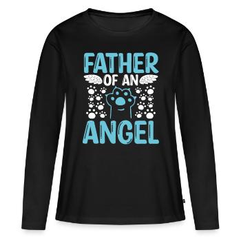 Propriétaire de chat Perte de mémoire du chat - T-shirt manches longues Premium bio Femme - noir - Devant - Julia (174cm)