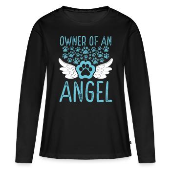 Cat Mom Cat Condolences Remembrance Cat Dad - Frauen Premium Bio Langarmshirt - Schwarz - Vorne - Julia (174cm)